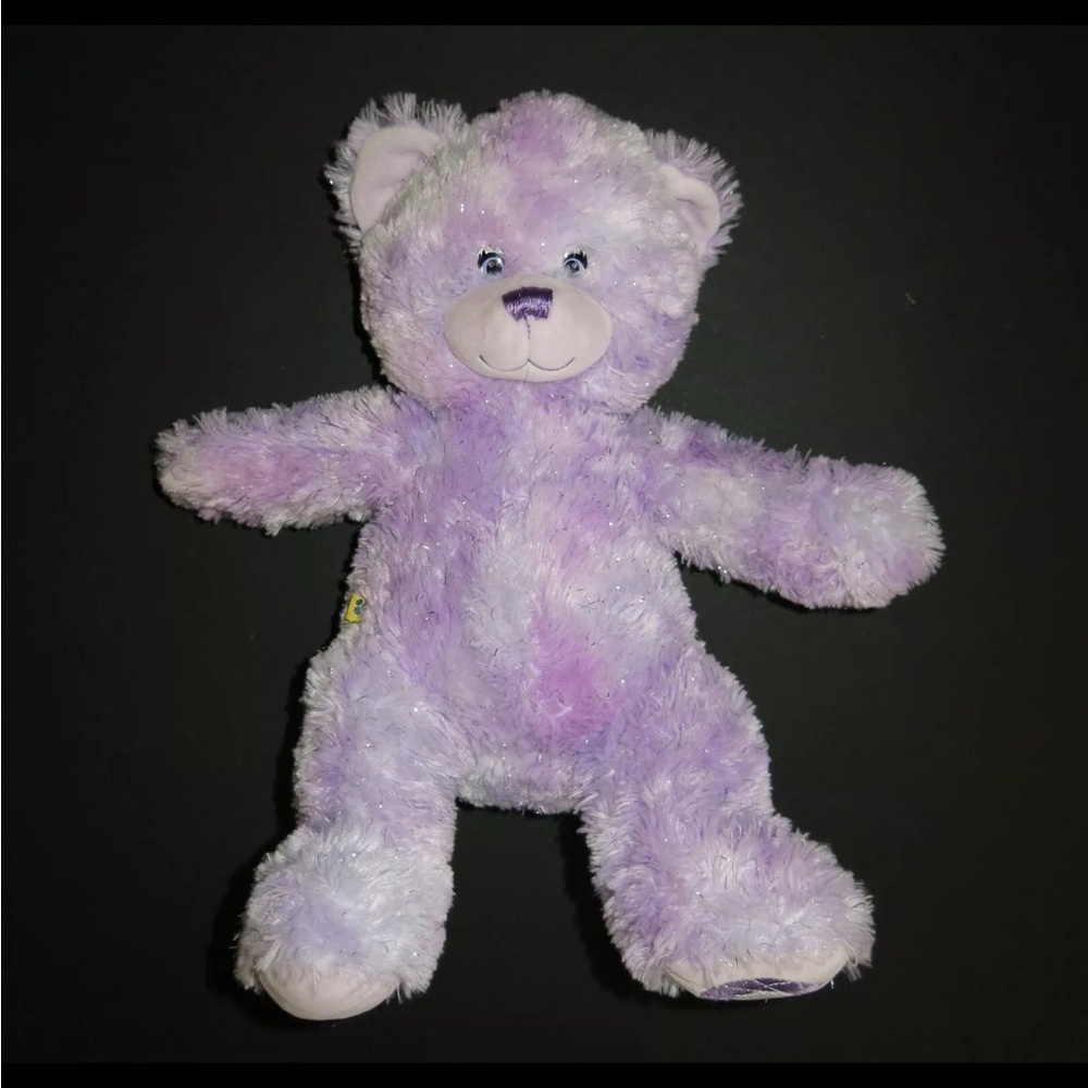 Retired Build-A-Bear Workshop Plush Gem of Friend Amethyst purple sparkle Teddy